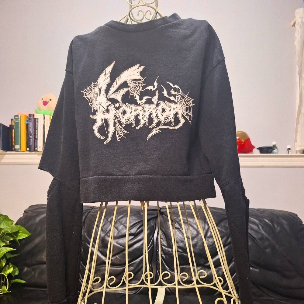 Hot Topic Black Graphic Sweatshirt